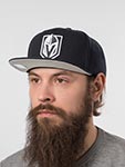 Бейсболка MITCHELL NESS арт. HS8546-VGKBLCK Vegas Golden Knights NHL (черный)